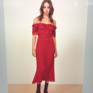 Reformation - Cherry cocktail dress